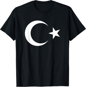 Türkische Flagge T-Shirt - T-Shirt | Black