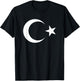 Türkische Flagge T-Shirt - T-Shirt | Black