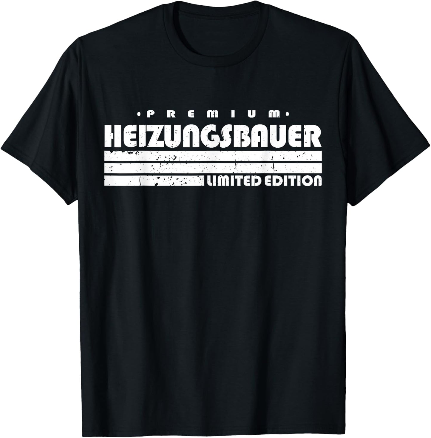 Men's Radiator Builder Limited Edition Funny Heating Construction , black T-Shirt - T-Shirt | Black