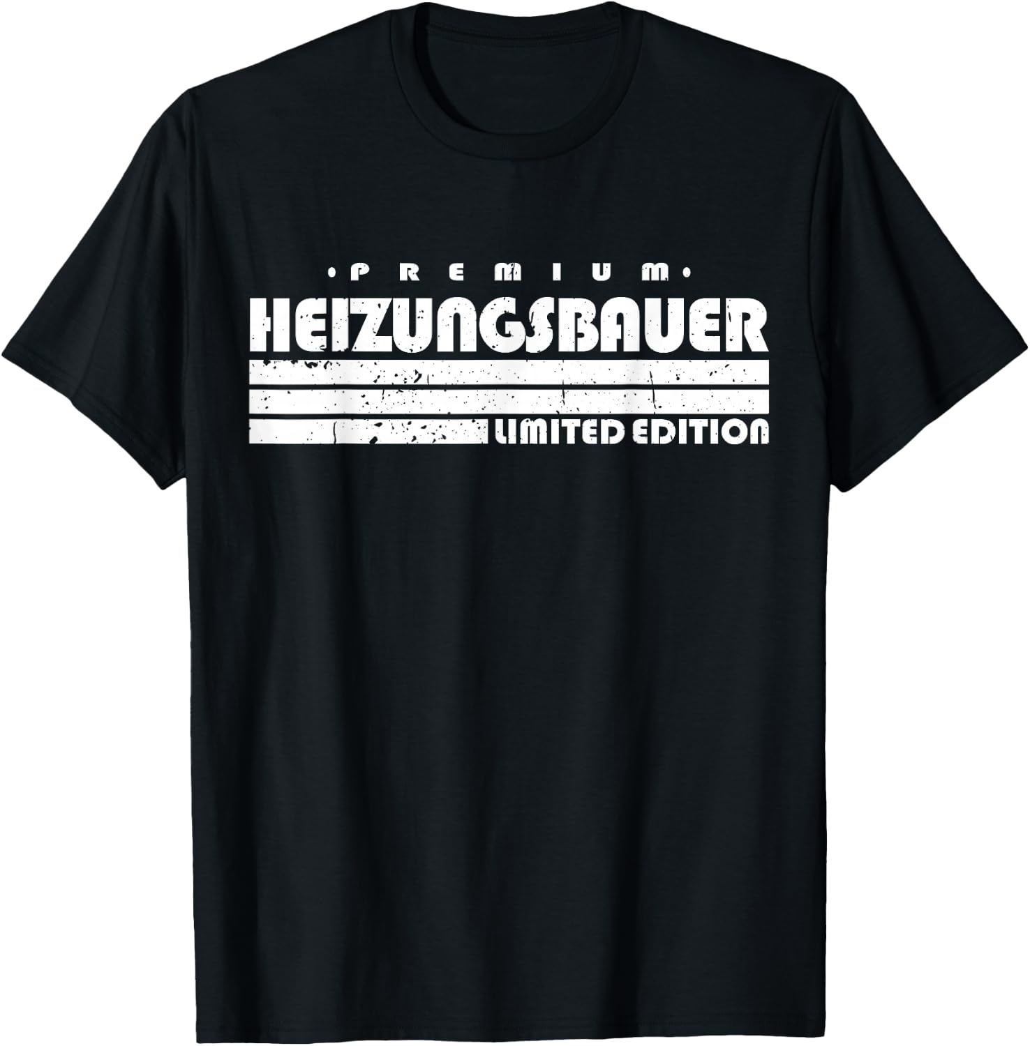 Men's Radiator Builder Limited Edition Funny Heating Construction , black T-Shirt - T-Shirt | Black