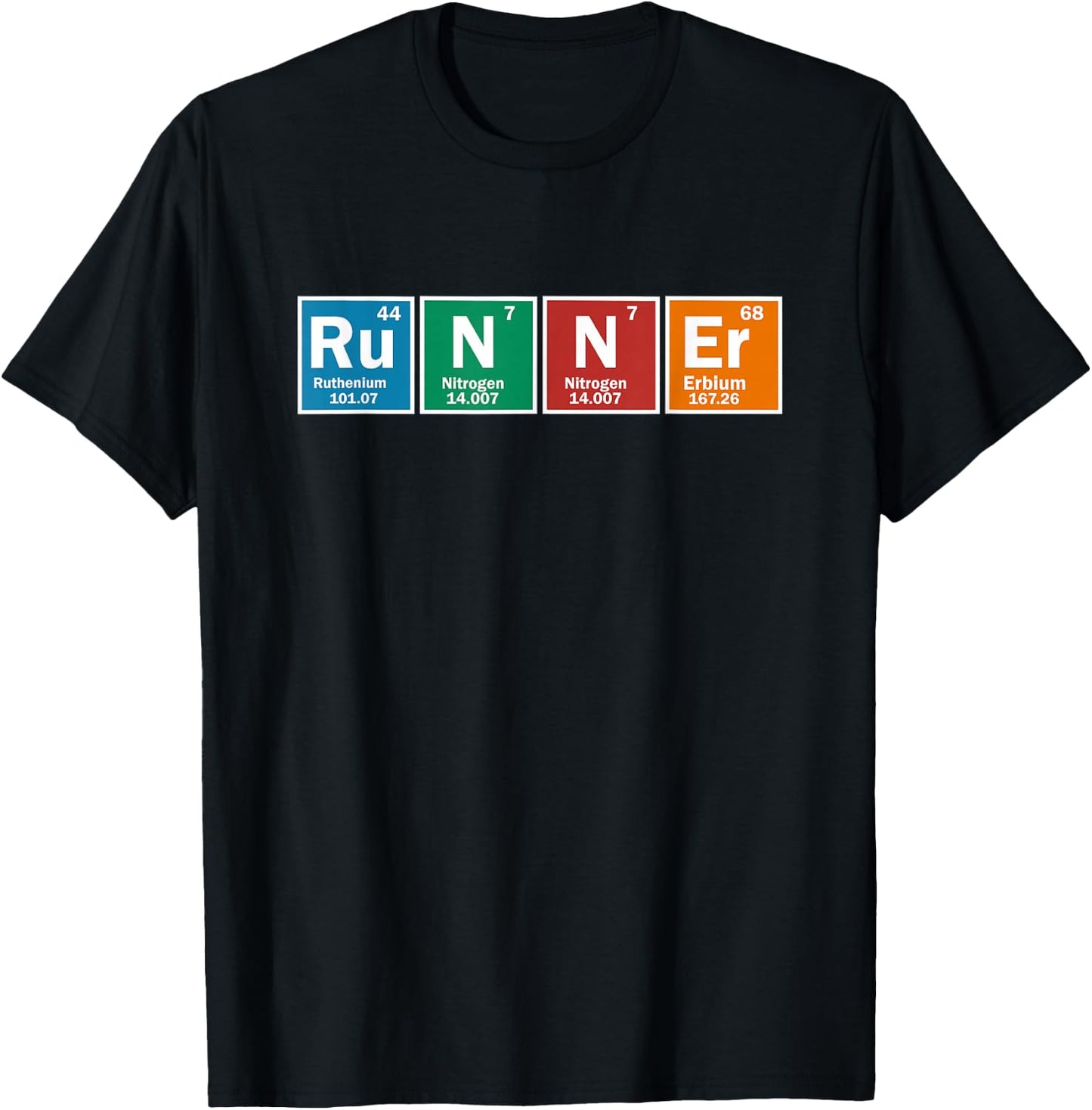 Runners Periodic Table Runner T-Shirt - T-Shirt | Black