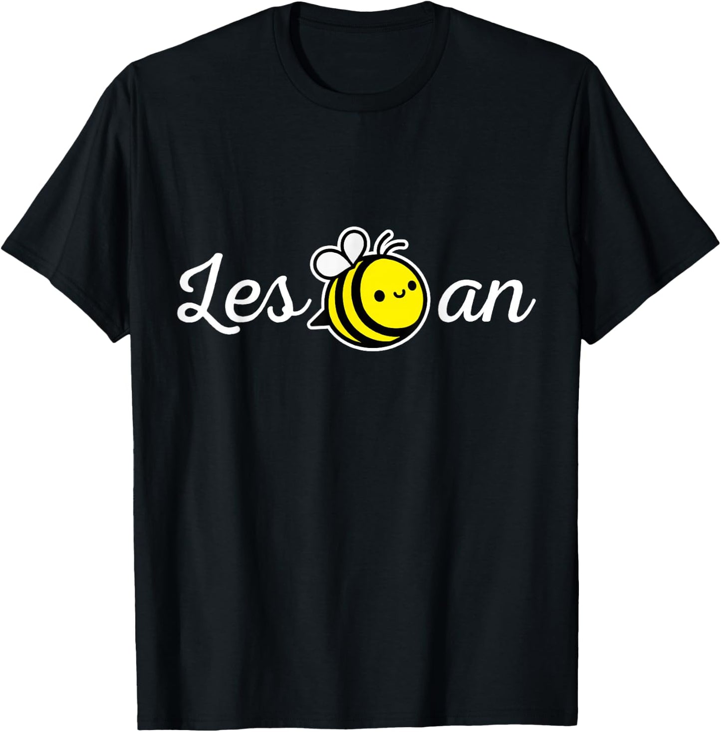 Les Bee an Funny Lesbian Outfit LGBTQ Gay Pride T-Shirt - T-Shirt | Black
