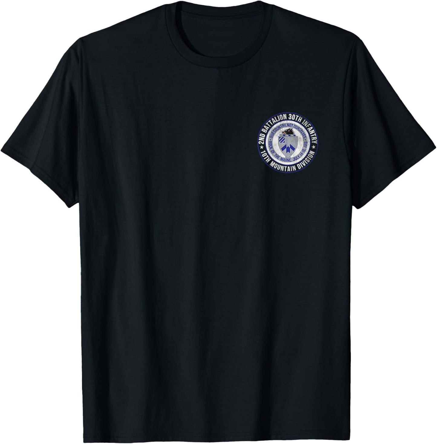 2nd Battalion 30th Infantry 10th Mountain Division Veteran T-Shirt - T-Shirt | Black
