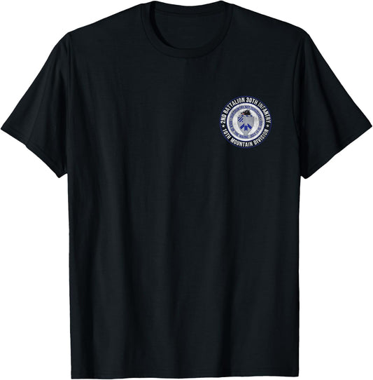 2nd Battalion 30th Infantry 10th Mountain Division Veteran T-Shirt - T-Shirt | Black