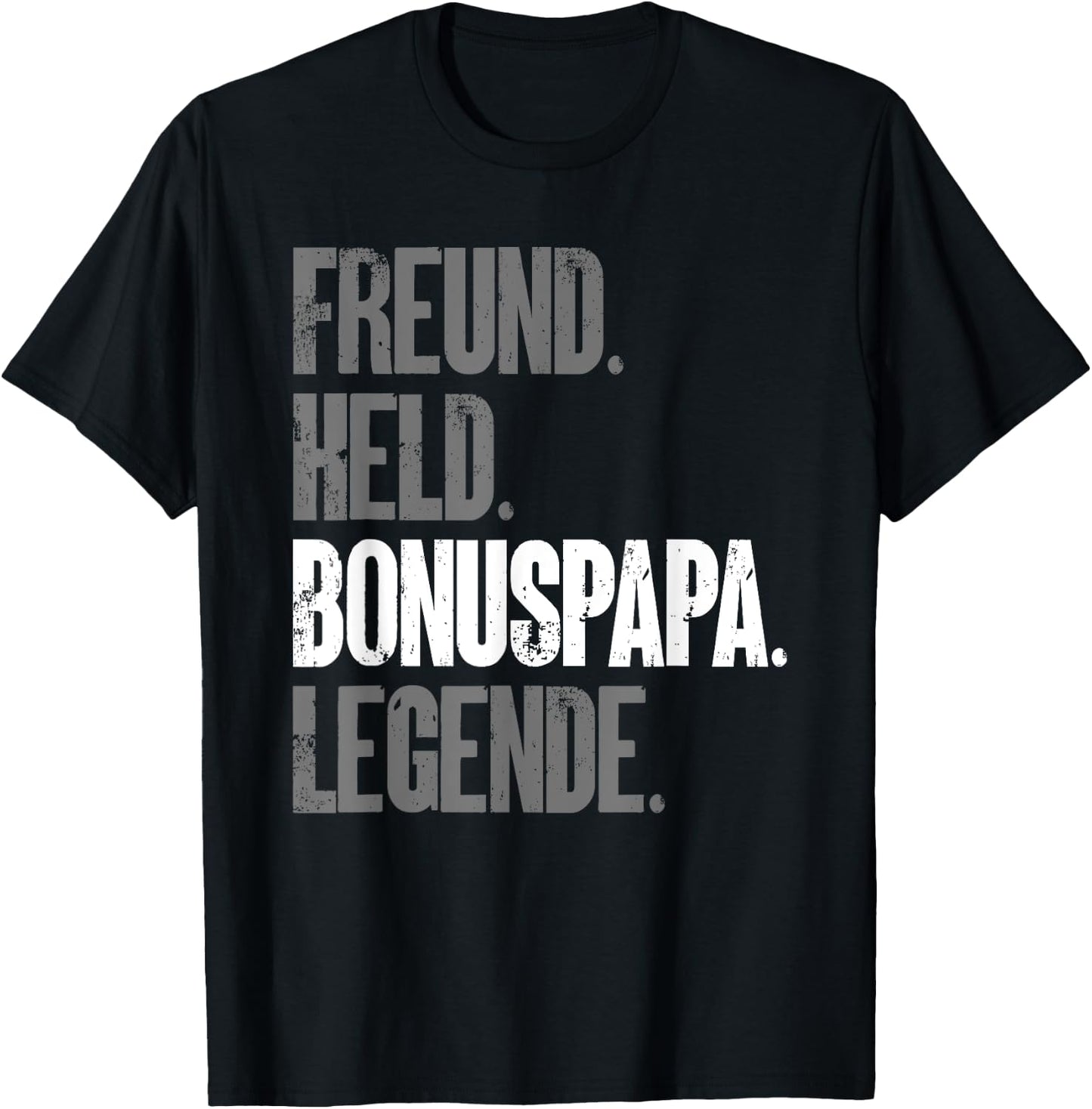 Bonuspapa Bester Stiefpapa Stiefvater Bonus Papa T-Shirt - T-Shirt | Black