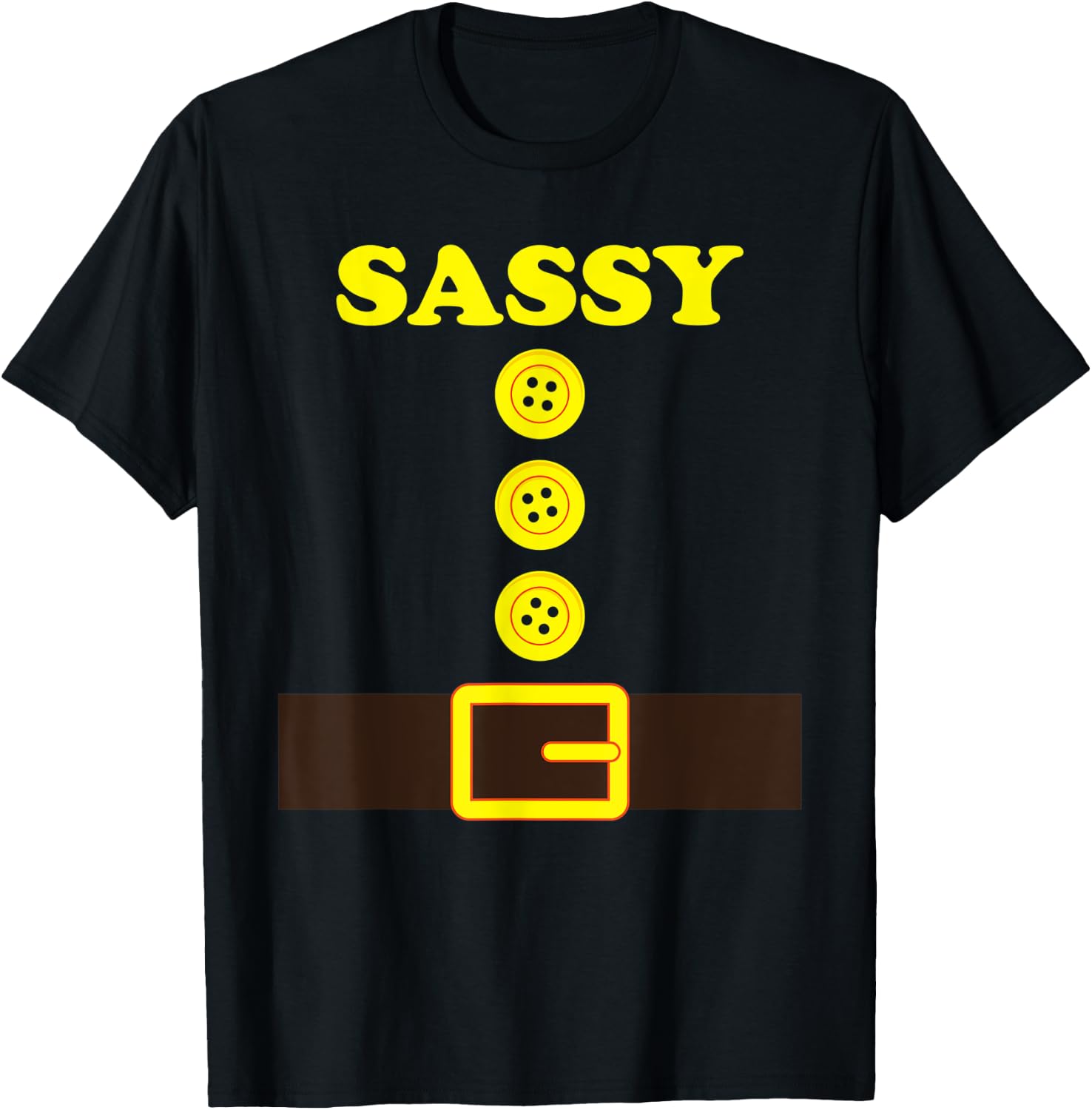 Sassy Dwarf Halloween Costume Color Group Matching Dwarf T-Shirt - T-Shirt | Black