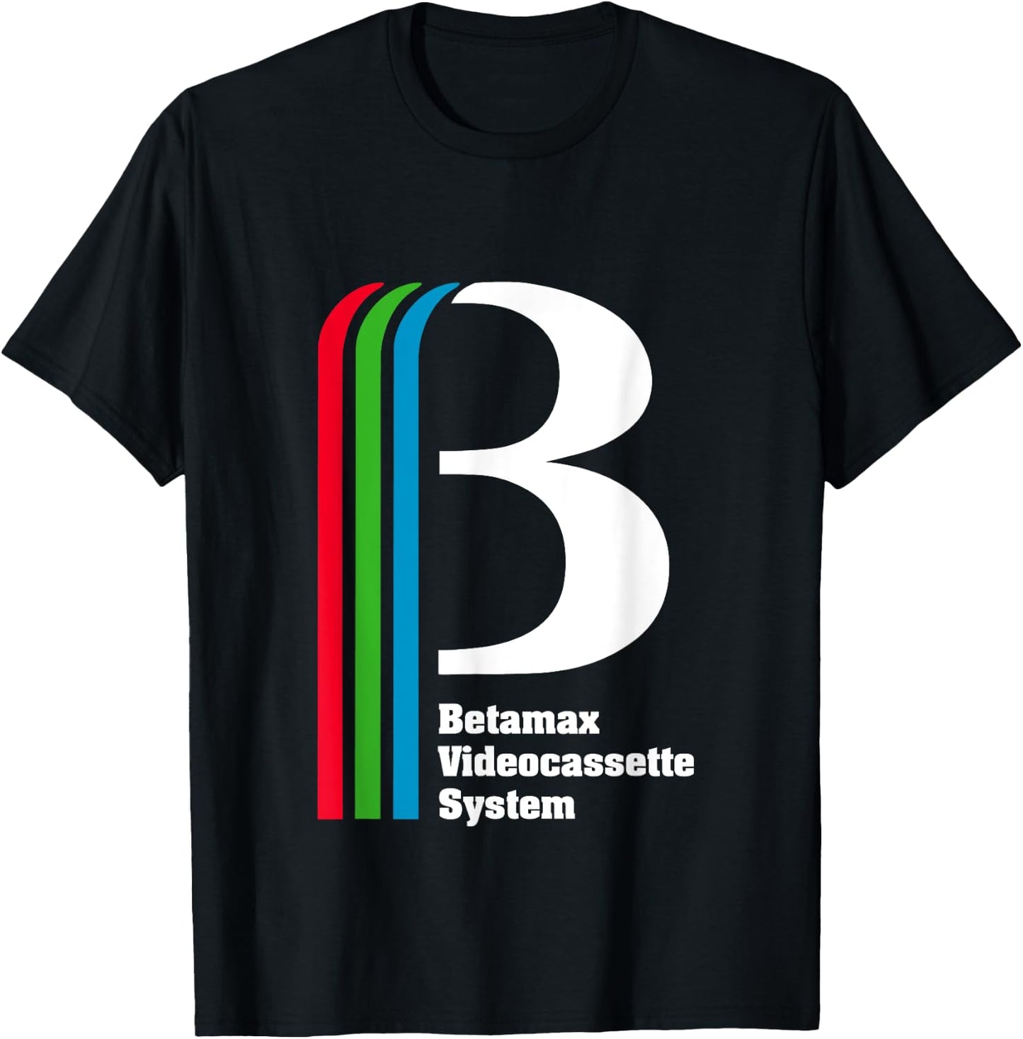 Betamax Videocassette System Logo T-Shirt - T-Shirt | Black