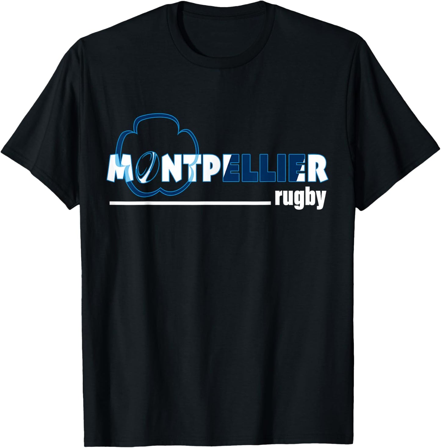 Rugby Montpellier Ciste Gift Supporter Man Woman Child , Black, S T-Shirt - T-Shirt | Black