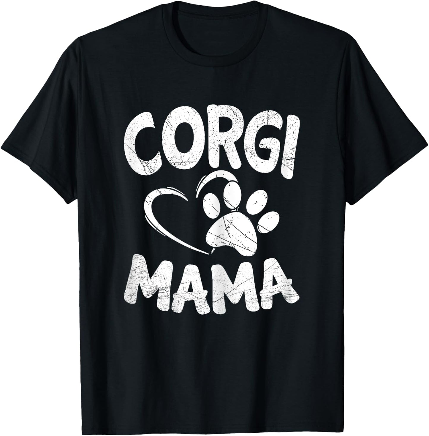 Welsh Corgi Mama Lover Dog Breeder Gifts Mom Pet T-Shirt - T-Shirt | Black