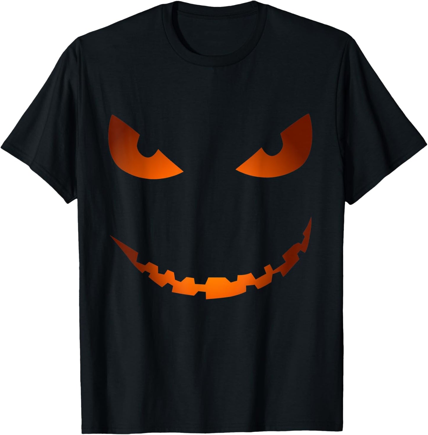 Scary Pumpkin Face Jack O'Lantern - Halloween Funny Costume T-Shirt - T-Shirt | Black