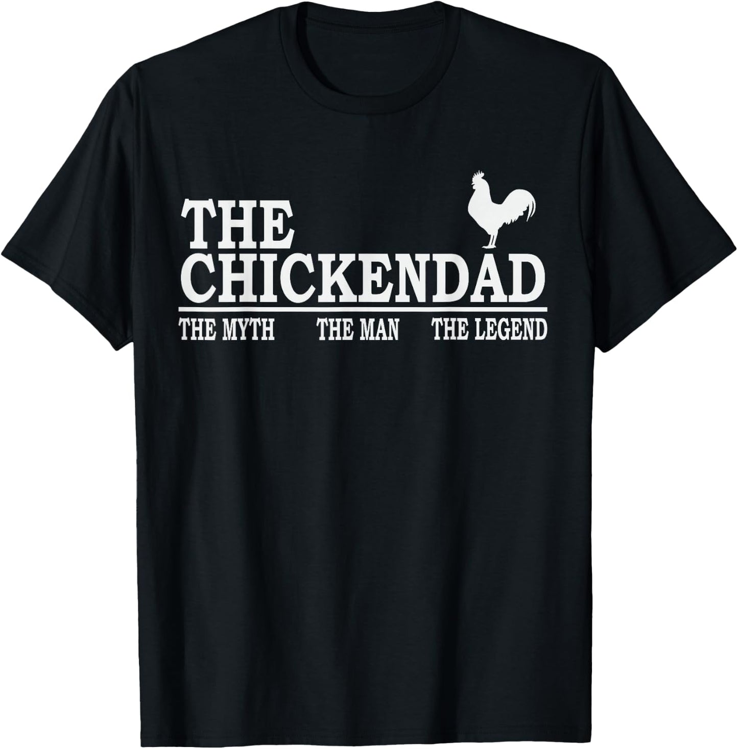 Chicken Dad Farmer Funny Chicken Lover Poultry Daddy T-Shirt - T-Shirt | Black