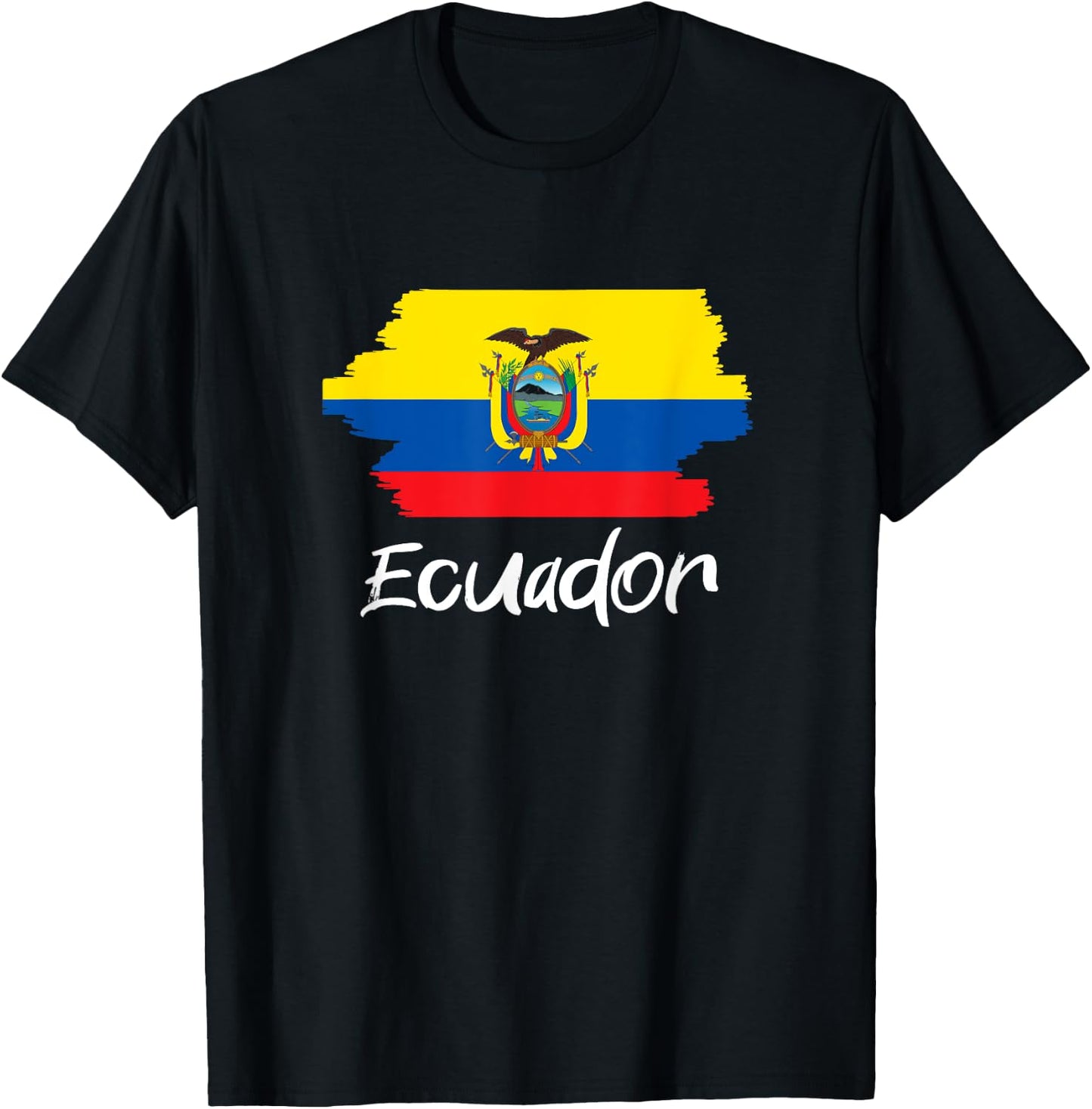 Ecuadorianische Flagge Ecuador T-Shirt - T-Shirt | Black