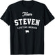 Team Steven Lifetime Member Funny Name Steven T-Shirt - T-Shirt | Black