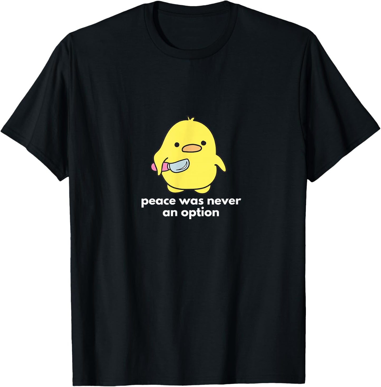 Peace Was Never An Option T-Shirt - T-Shirt | Black