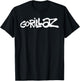 Gorillaz White Paint Brush Logo Small T-Shirt - T-Shirt | Black