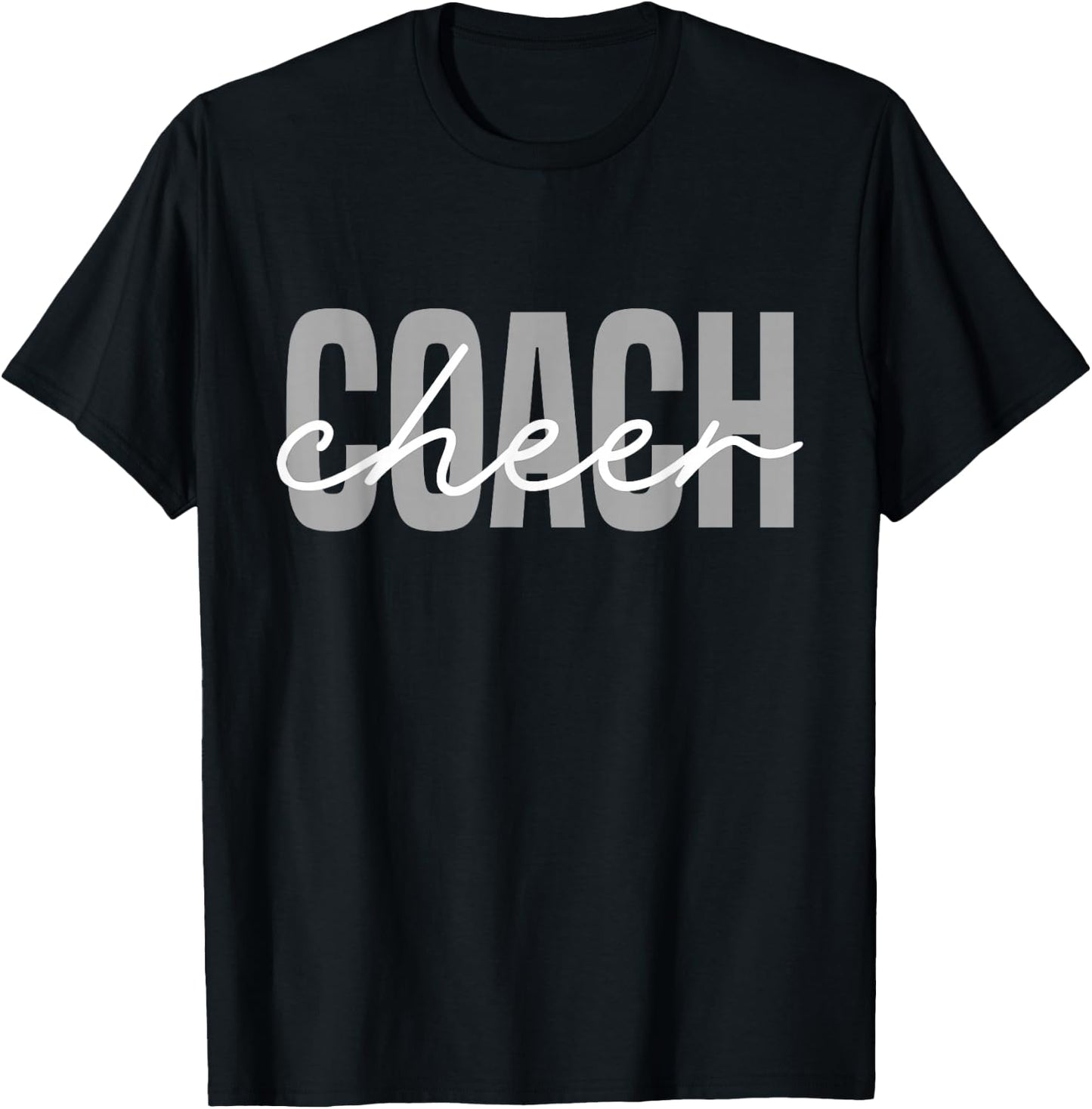 Cheer Coach Funny Design Cute Cheer Coach Cool Coaching T-Shirt - T-Shirt | Black