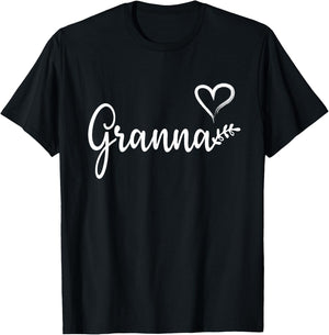 Granna Grandma Birthday Christmas Women Gifts T-Shirt - T-Shirt | Black