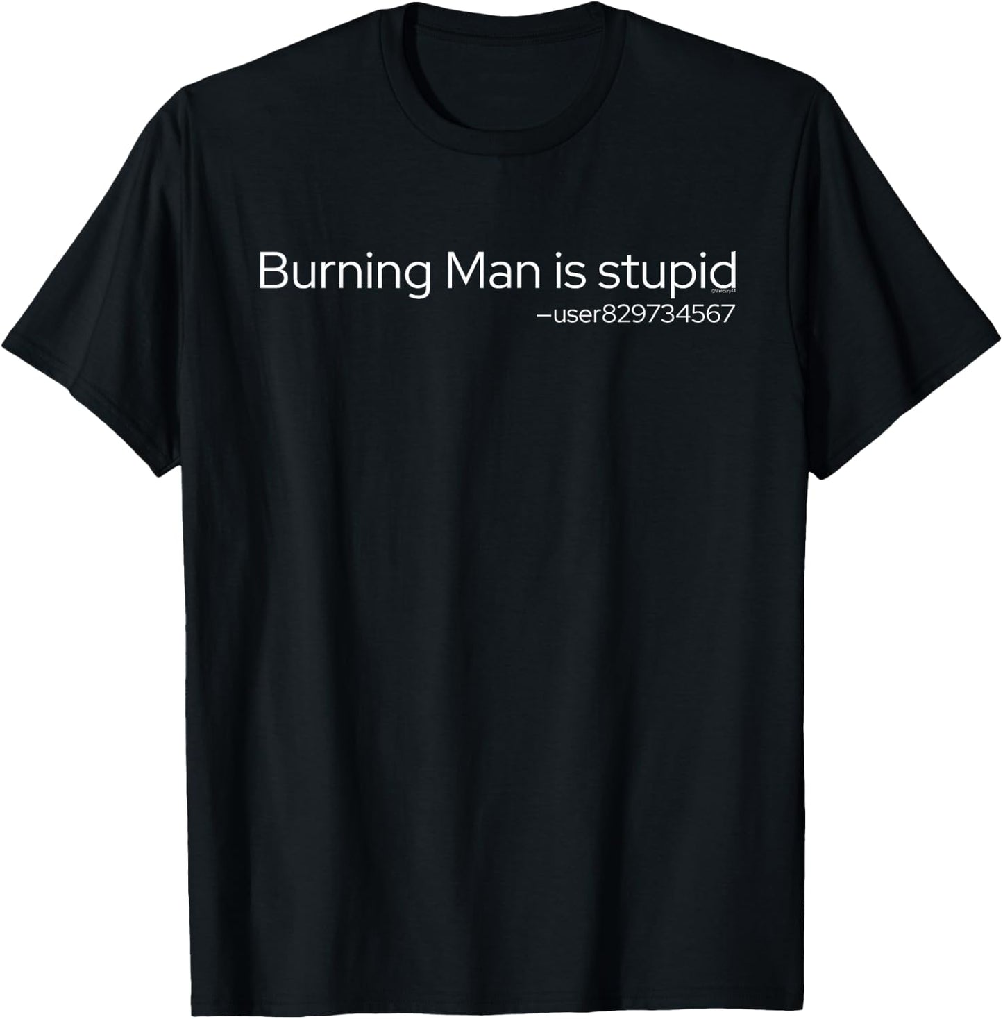 Burning Man is Stupid Rave EDM Techno Music Festival House T-Shirt - T-Shirt | Black