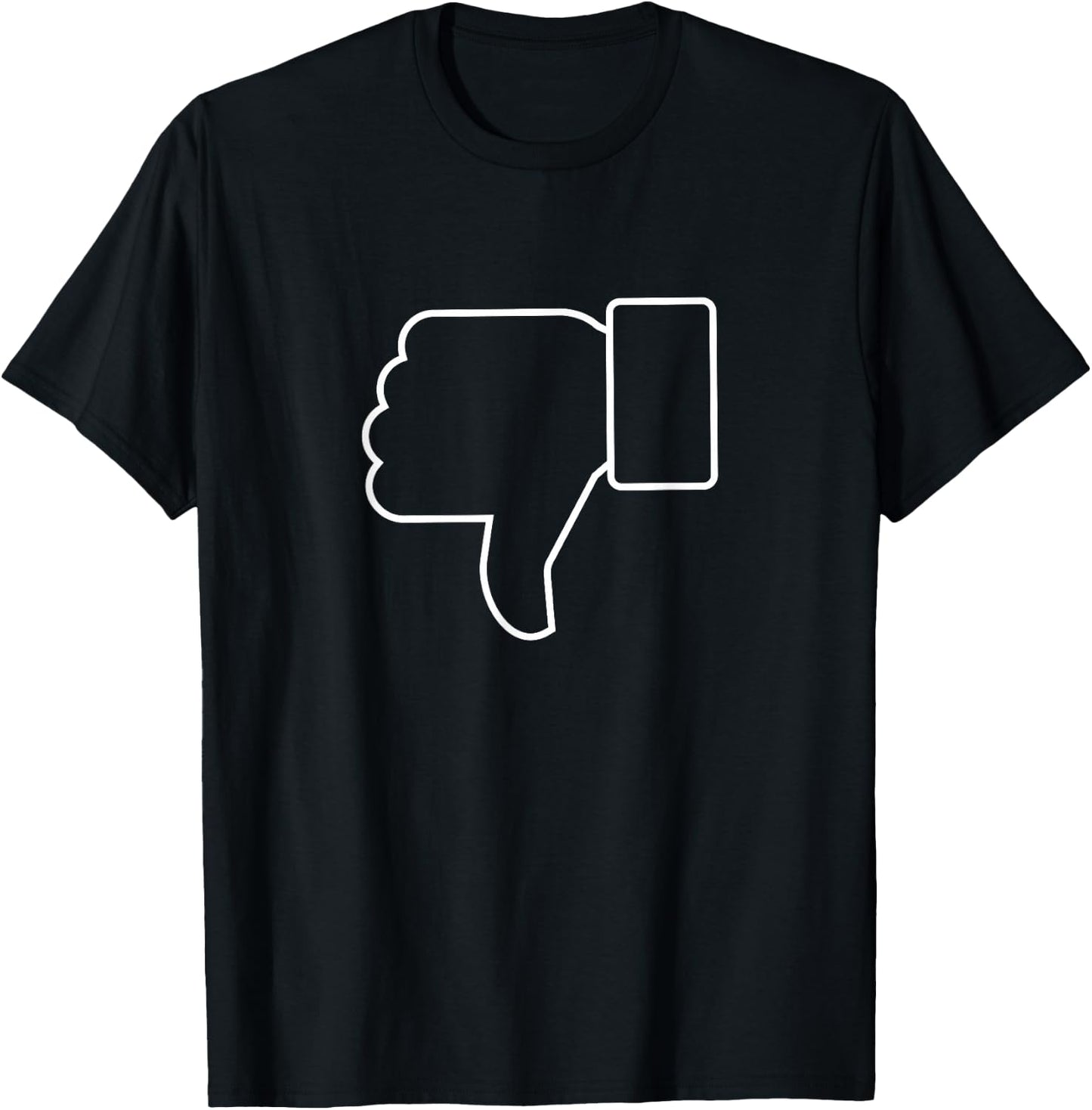 Thumbs Down, Funny, Jokes, Sarcastic T-Shirt - T-Shirt | Black