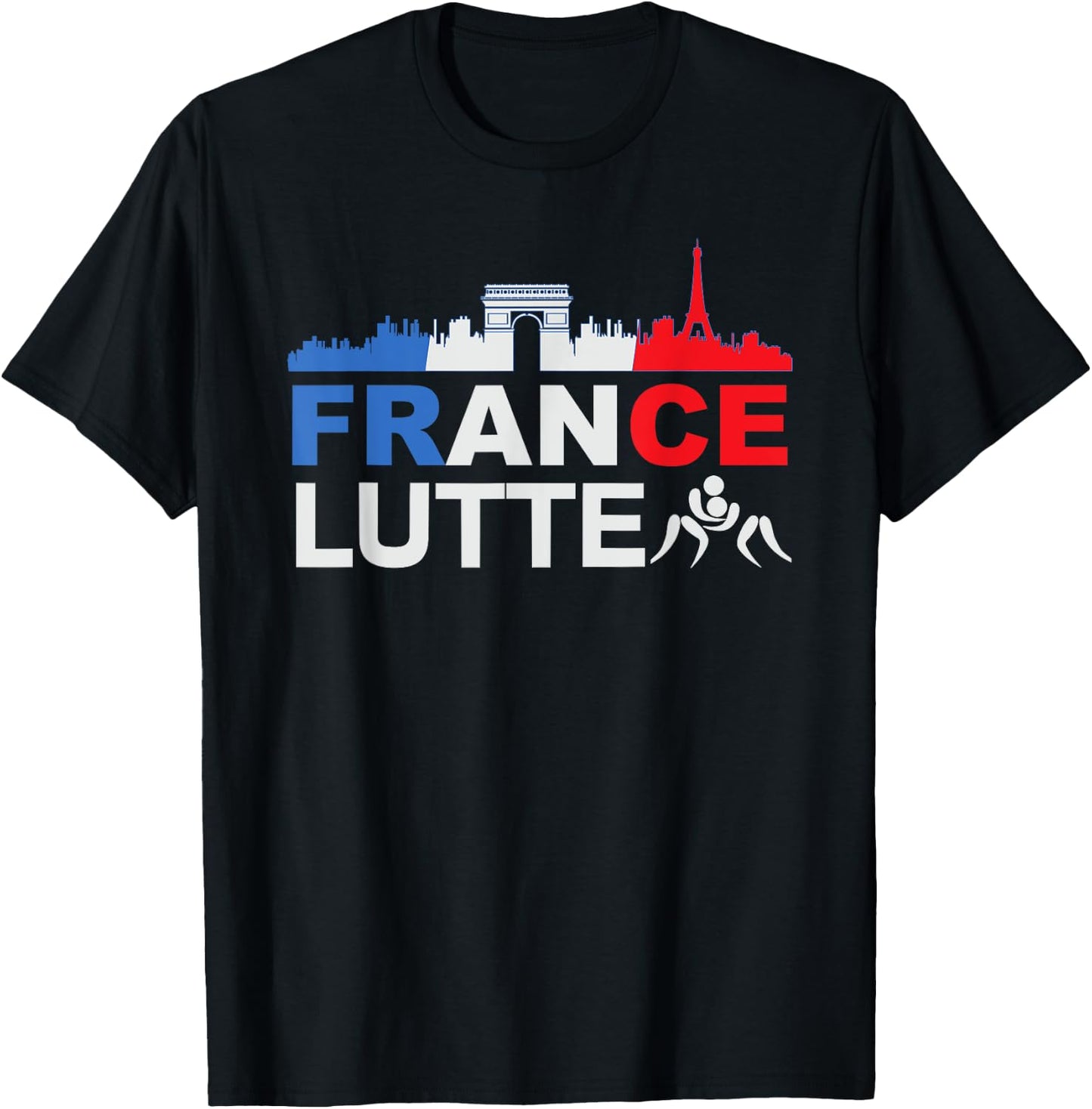 France Flag Fight Gift Jersey Fight , Black, S T-Shirt - T-Shirt | Black