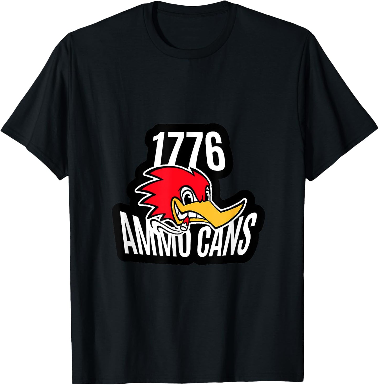 Hot Rod Woodpecker T-Shirt - T-Shirt | Black