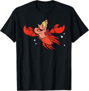 Little Mermaid Sebastian Lobster , black T-Shirt - T-Shirt | Black