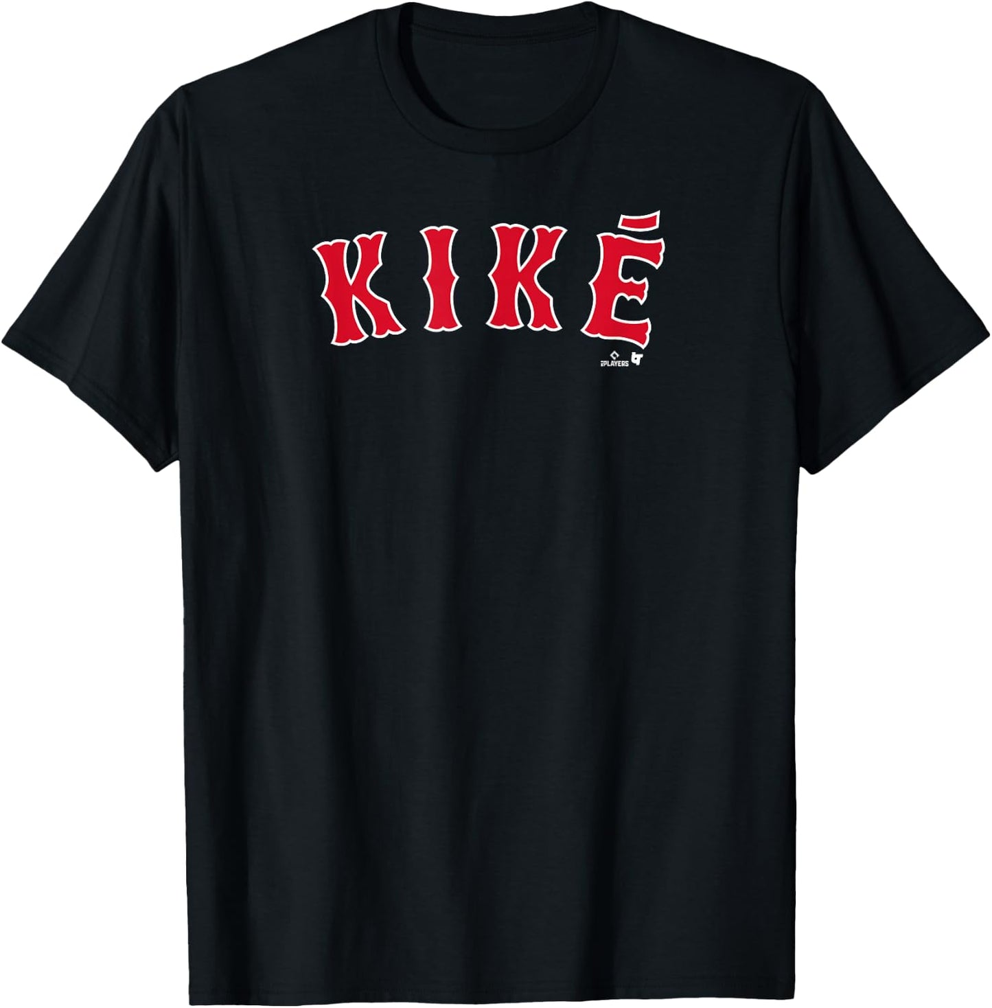 Kike Hernandez: Boston Text - Boston Baseball T-Shirt - T-Shirt | Black