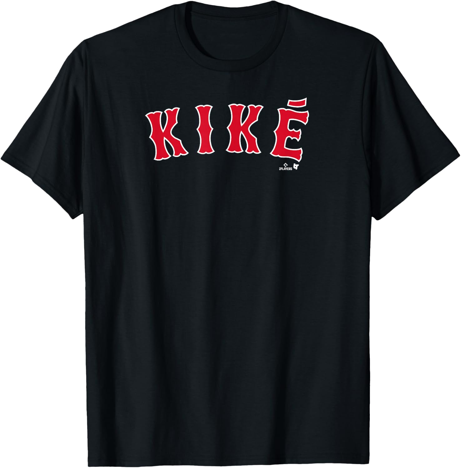 Kike Hernandez: Boston Text - Boston Baseball T-Shirt - T-Shirt | Black