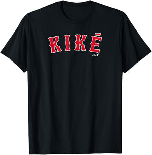 Kike Hernandez: Boston Text - Boston Baseball T-Shirt - T-Shirt | Black