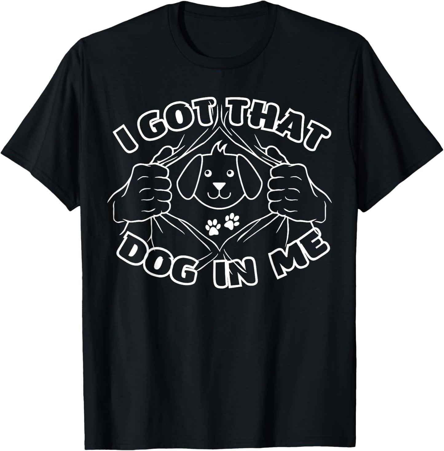I got that dog in me funny meme Men Women Kids T-Shirt - T-Shirt | Black