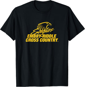 Embry-Riddle Aeronautical Eagles Cross Country Sports Fan T-Shirt - T-Shirt | Black