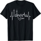 Wien Skyline Herzschlag Österreich Liebe Herz I Love Vienna T-Shirt - T-Shirt | Black