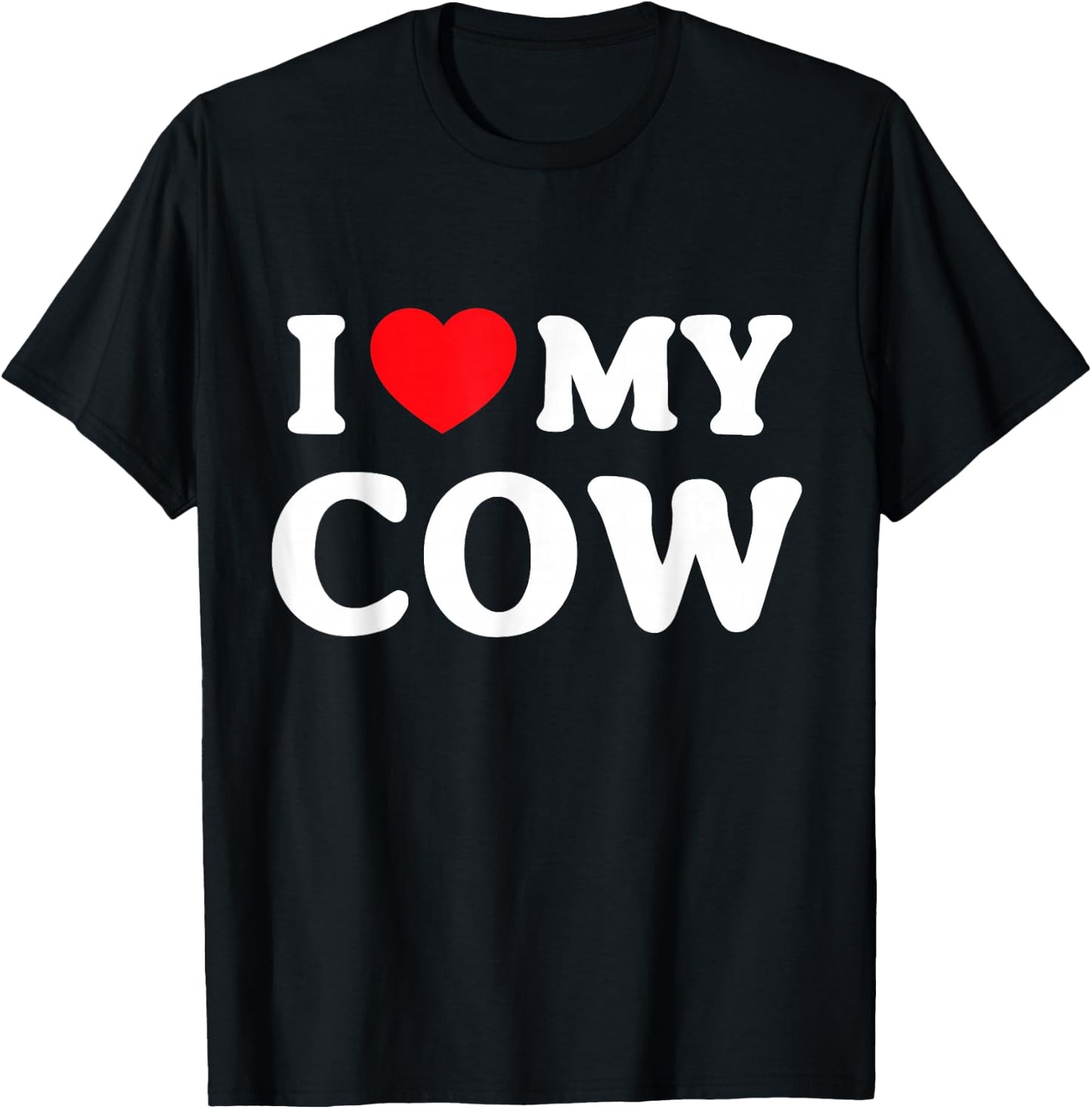 I Love My Cow T-Shirt - T-Shirt | Black