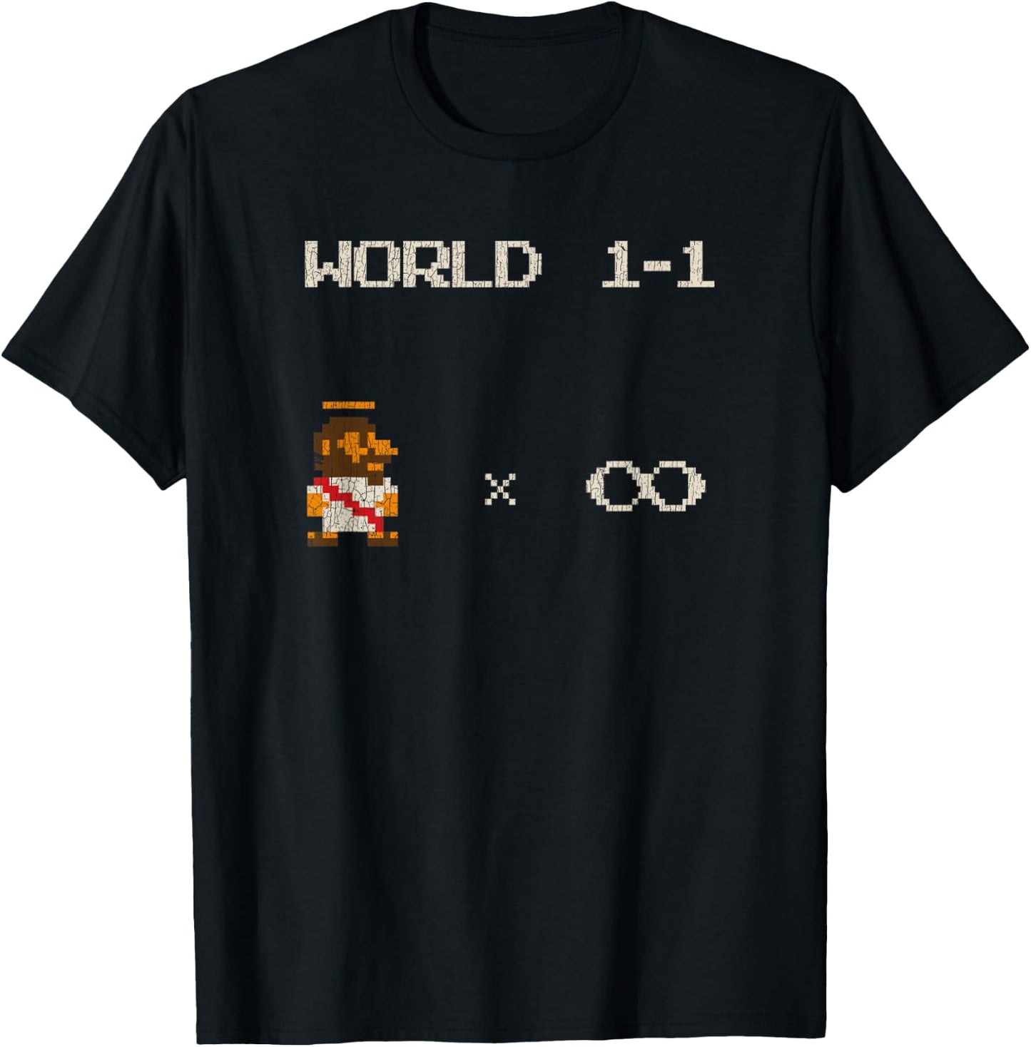 8 Bit Bible Video Game Jesus Gaming T-Shirt - T-Shirt | Black