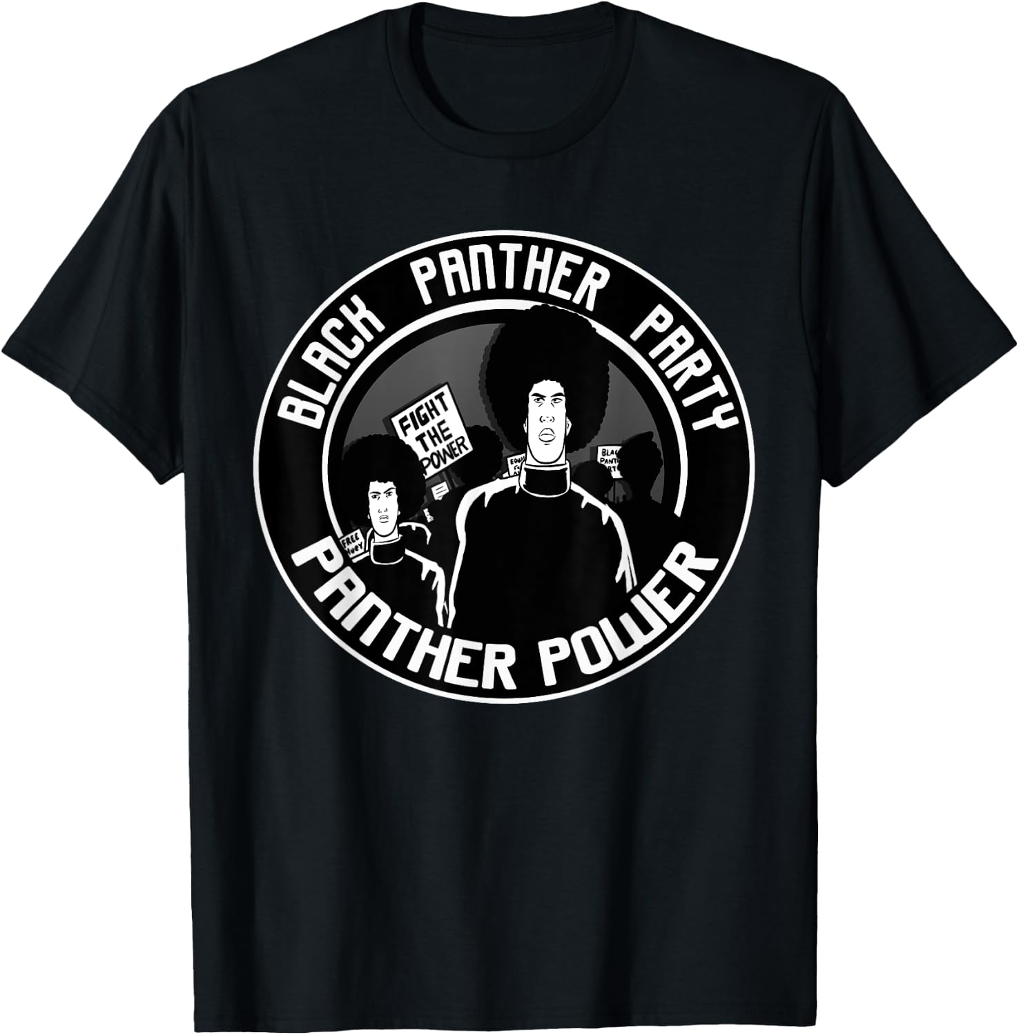 Black Power Panther Party Civil Rights Supporter 1966 T-Shirt - T-Shirt | Black