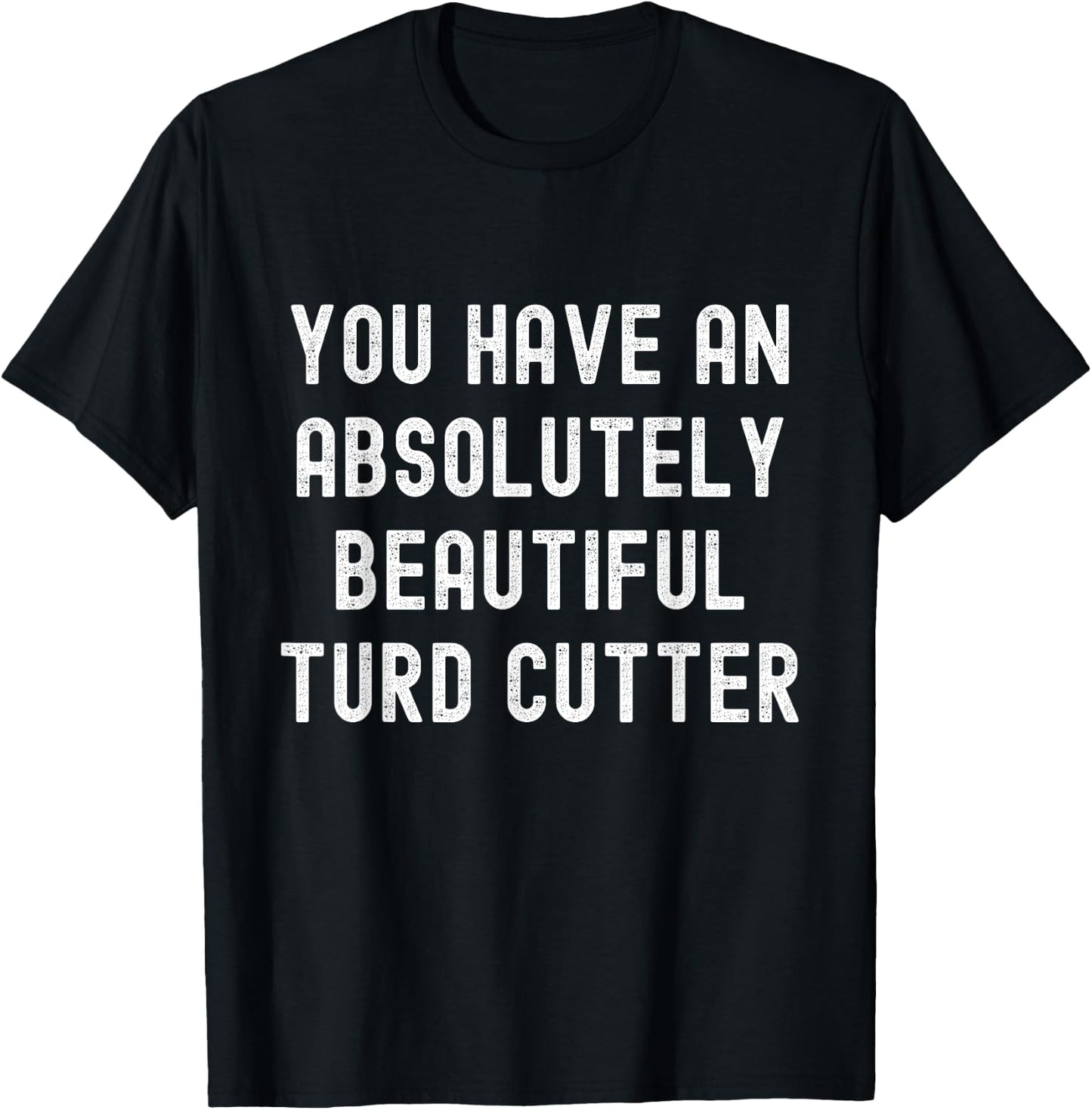 You Have An Absolutely Beautiful Turd Cutter Adult Humor T-Shirt - T-Shirt | Black