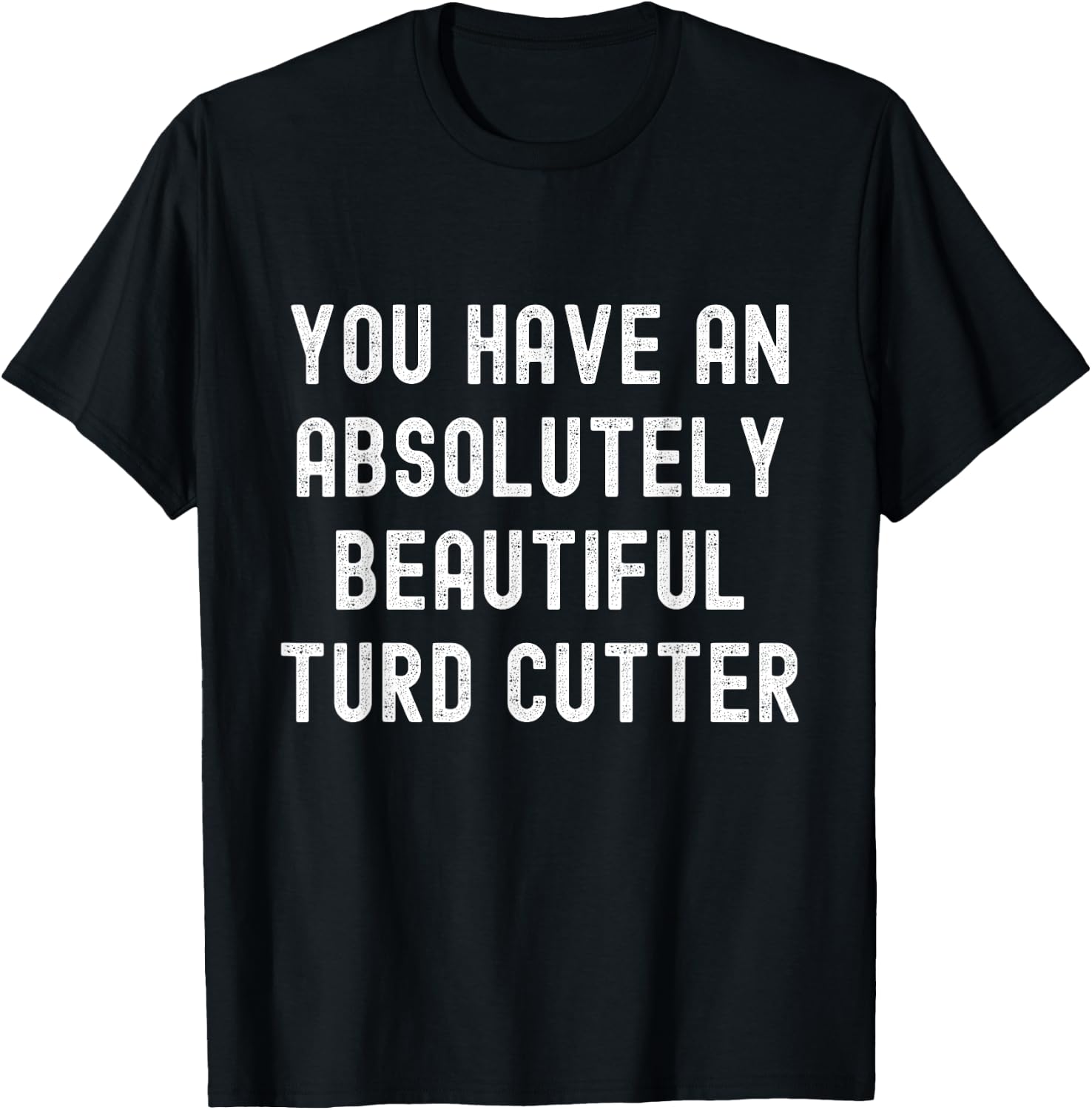 You Have An Absolutely Beautiful Turd Cutter Adult Humor T-Shirt - T-Shirt | Black