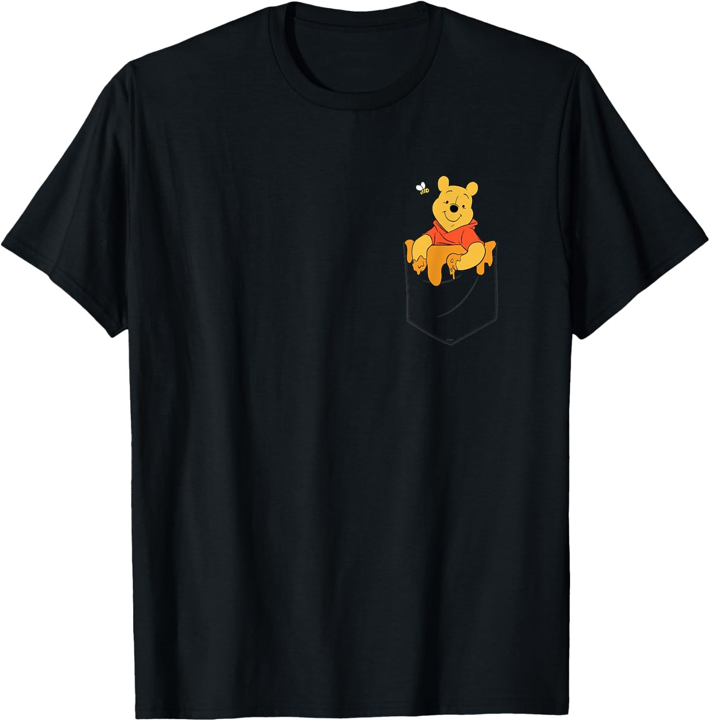 Disney Winnie the Pooh Hunny in My Pocket , black T-Shirt - T-Shirt | Black