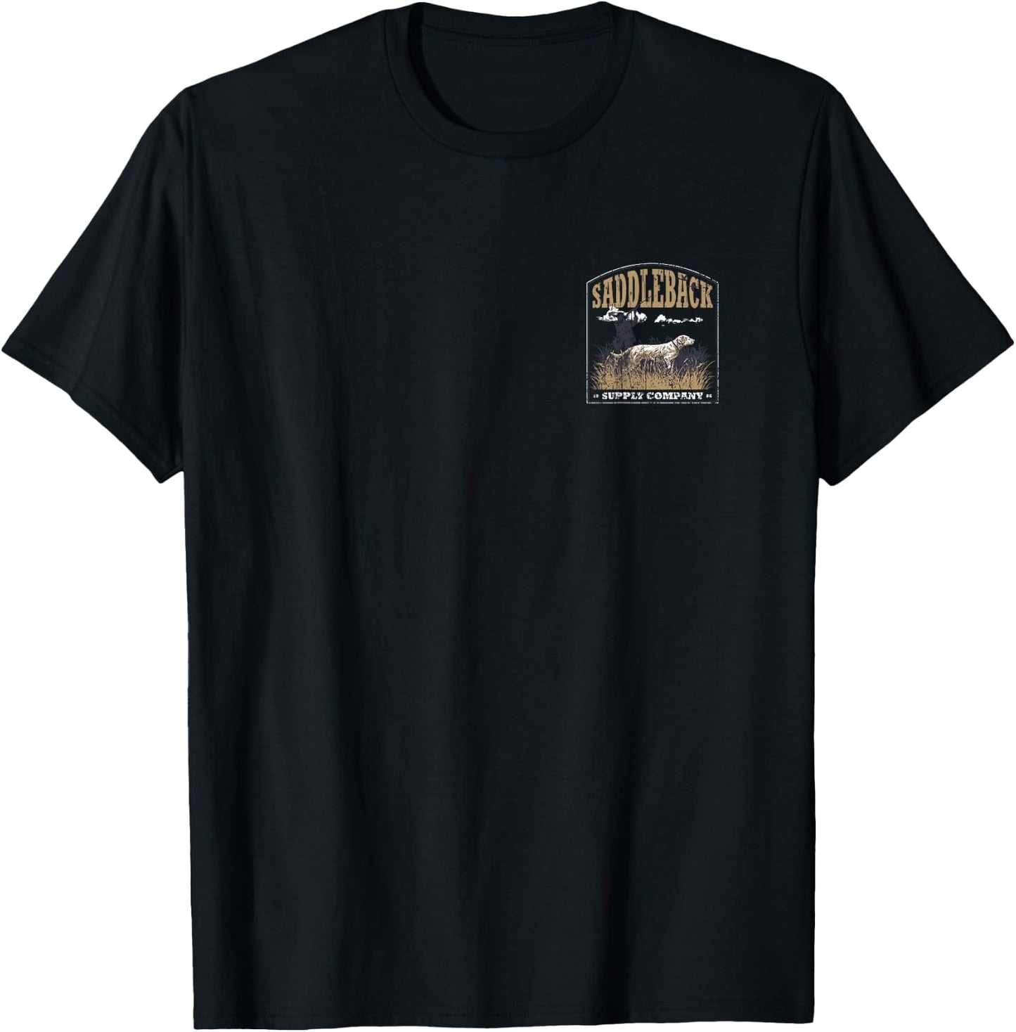 Saddleback Hunting Labrador Logo Graphic T-Shirt - T-Shirt | Black