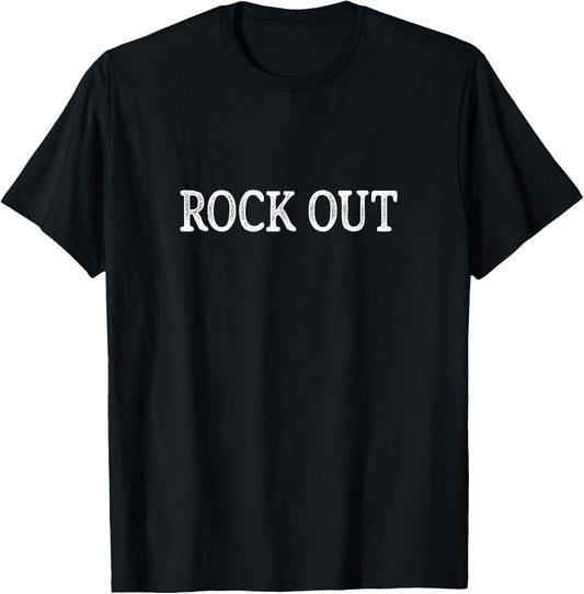 Rock Out - Vintage Style T-Shirt - T-Shirt | Black
