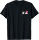 Disney Mickey & Minnie Mouse Small Pocket Couple , black, s T-Shirt - T-Shirt | Black
