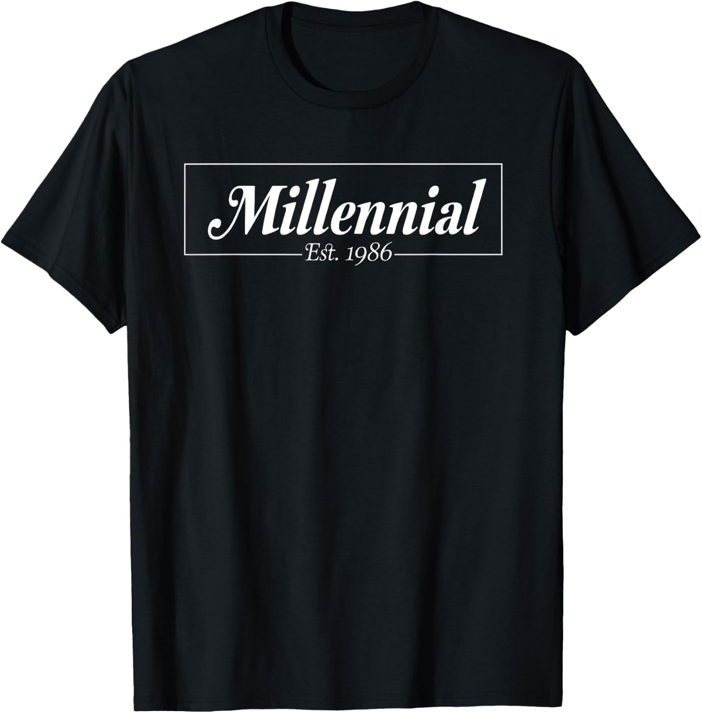 Millennial Established 1986 Birth Year T-Shirt - T-Shirt | Black
