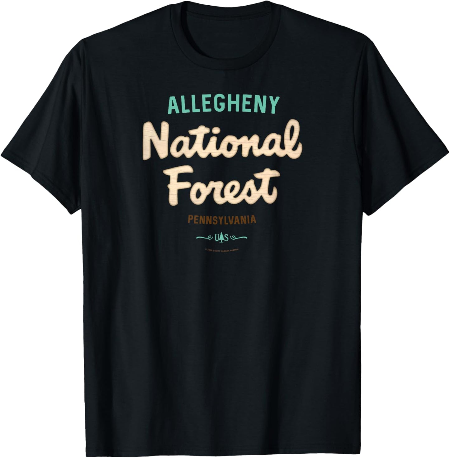 Allegheny National Forest USA T-Shirt - T-Shirt | Black