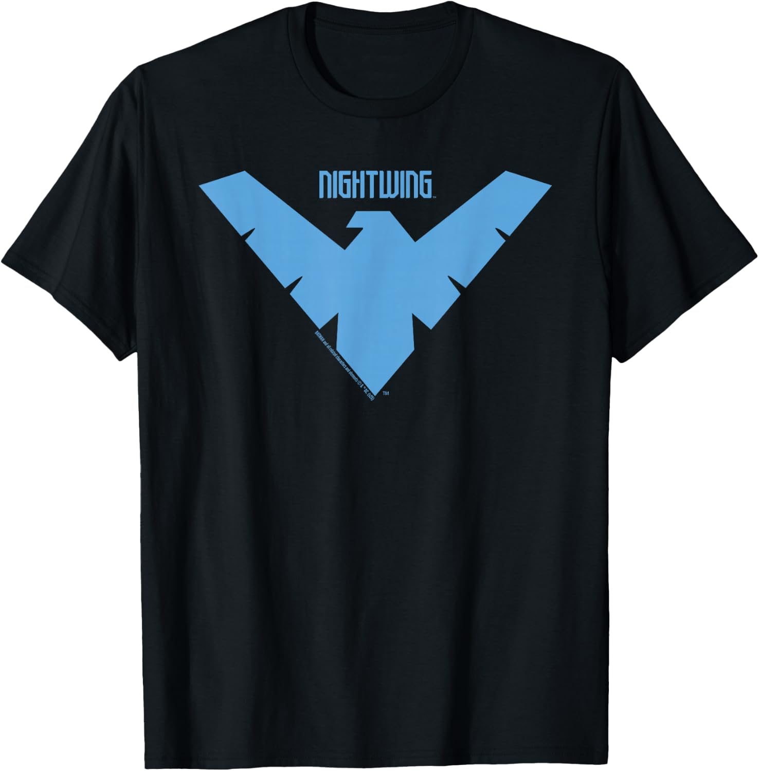 Batman Nightwing Logo , Black, S T-Shirt - T-Shirt | Black