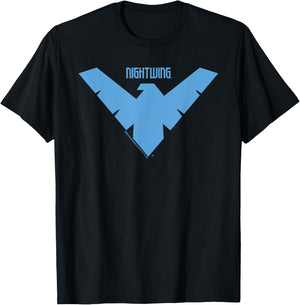 Batman Nightwing Logo , Black, S T-Shirt - T-Shirt | Black