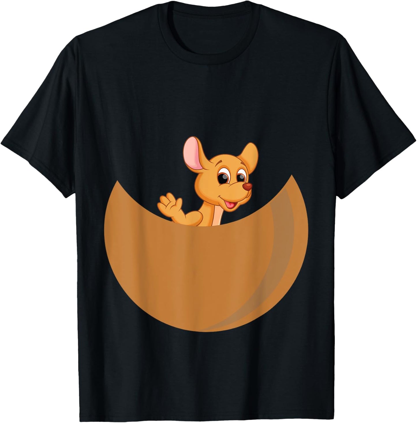 Kangaroo costume Baby kangaroo in pouch girls T-Shirt - T-Shirt | Black