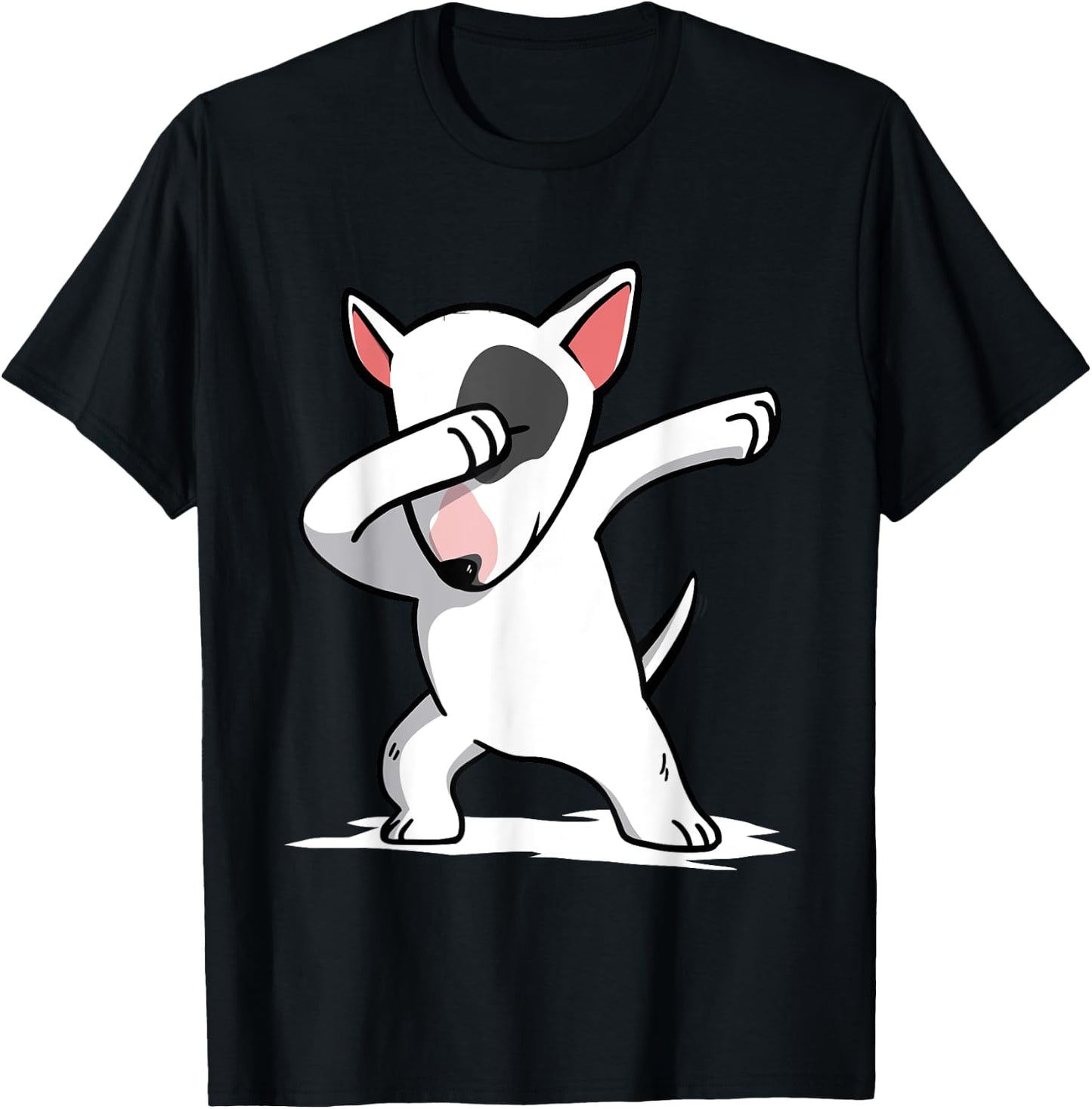 Funny Dabbing English Bull Terrier Dog Dab Shirt T-Shirt - T-Shirt | Black
