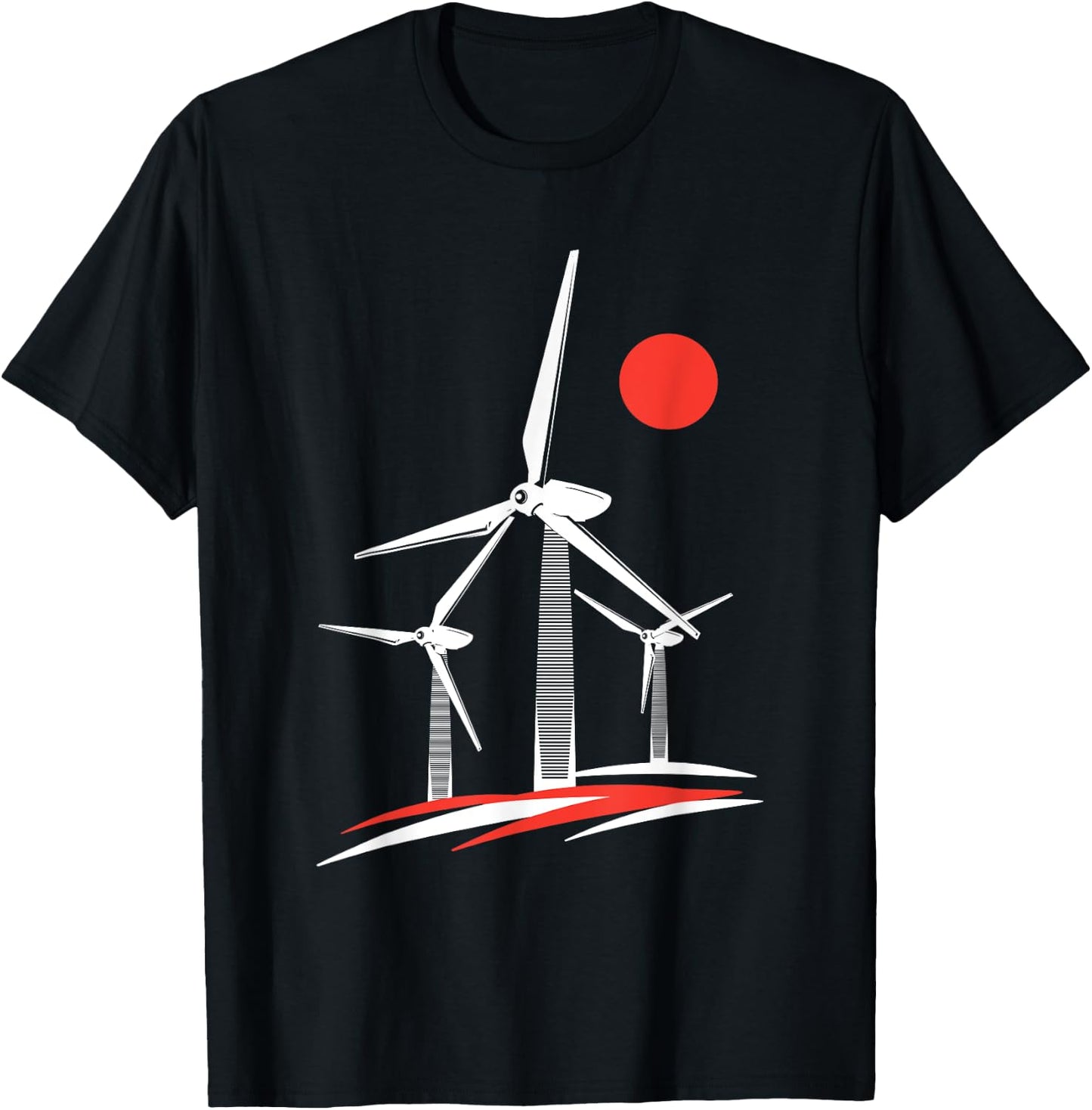 Windrad Windpower Windkraft Windenergie Erneuerbare Energie T-Shirt - T-Shirt | Black