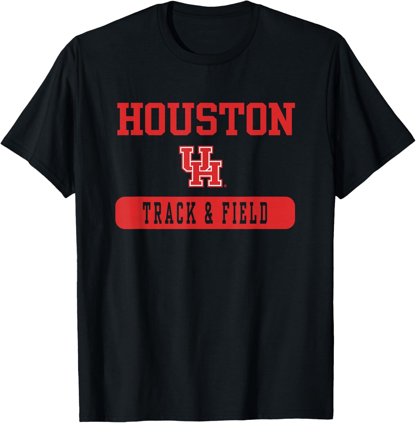 Houston Cougars Track & Field Officially Licensed T-Shirt - T-Shirt | Black