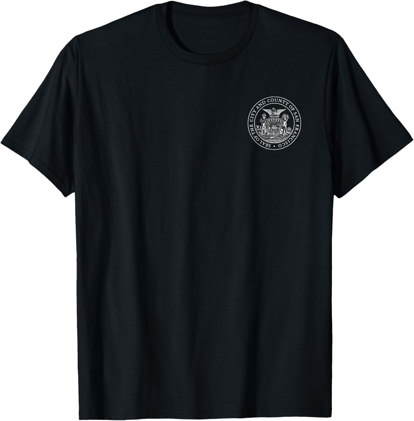 San Francisco City Seal Sf Symbol T-Shirt - T-Shirt | Black